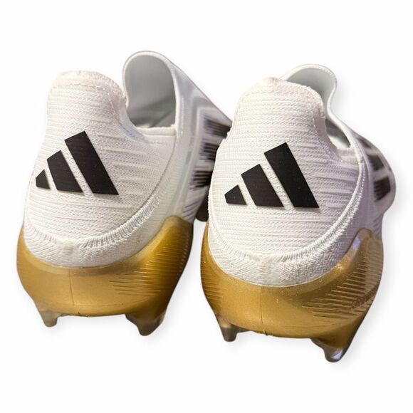 Adidas F50 Elite LL FG White Gold Laceless Soccer Cleats Mens size 12 JH7625 NIB